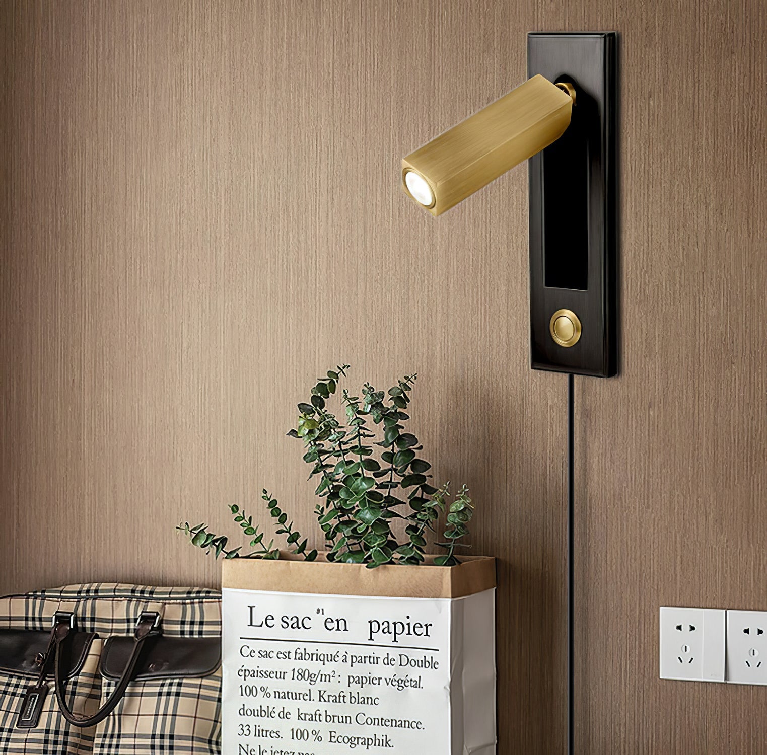 Embedded Bedside Plug-in Sconce 1001 Wall lamp