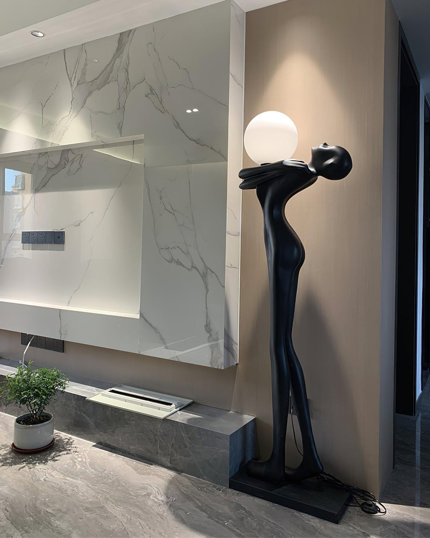 Embrace Ball Sculpture Floor Lamp Floor lamp