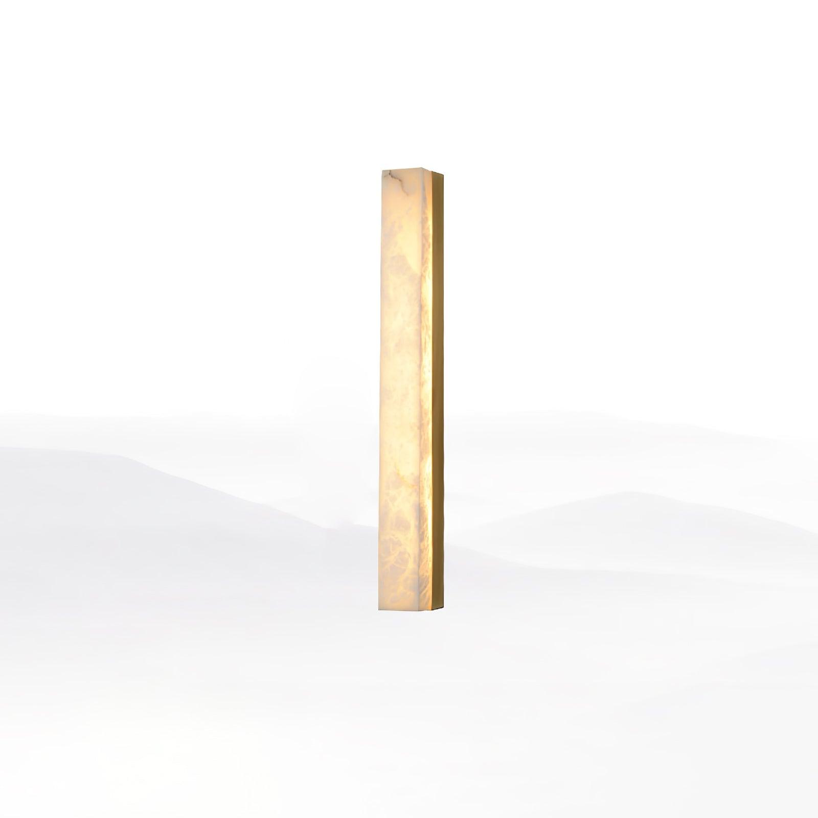Emerson Wall Lamp ? 2.4″ x H 23.6″ / Dia 6cm x H 60cm / Brass & White / Warm Light Wall lamp