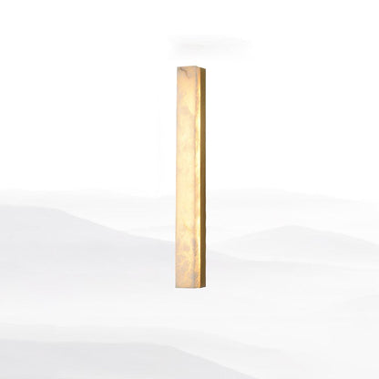 Emerson Wall Lamp ? 2.4″ x H 31.5″ / Dia 6cm x H 80cm / Brass & White / Warm Light Wall lamp