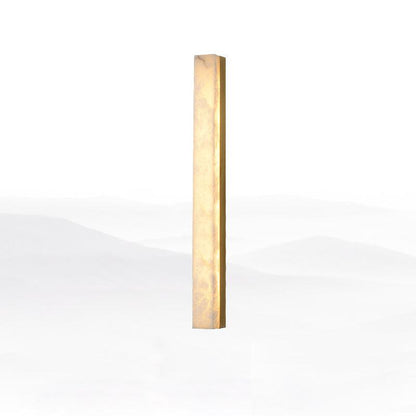 Emerson Wall Lamp ? 2.4″ x H 39.4″ / Dia 6cm x H 100cm / Brass & White / Warm Light Wall lamp