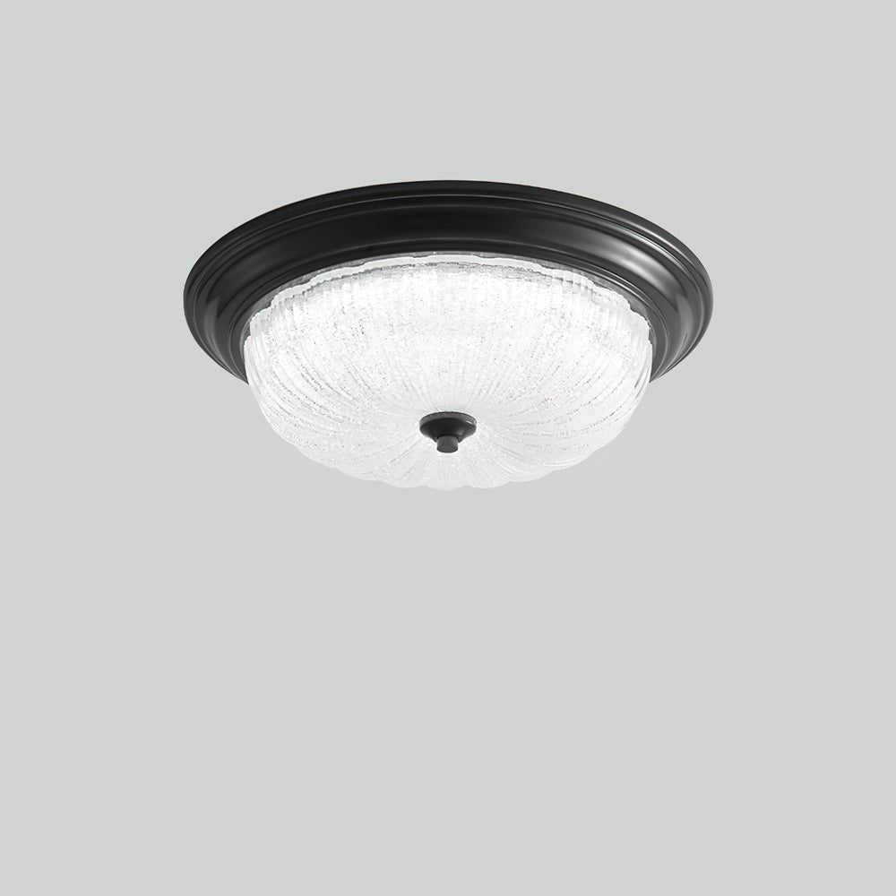 Emily Ceiling Light ? 19.7″ x H 5.9″ / Dia 50cm x H 15cm / Black & White / Warm Light Ceiling lamp