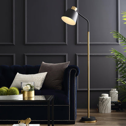 Emmental Floor Lamp Dia 17.3″ x H 60.2″ / Dia 44cm x H 155m / Gold + Black / US plug Floor lamp