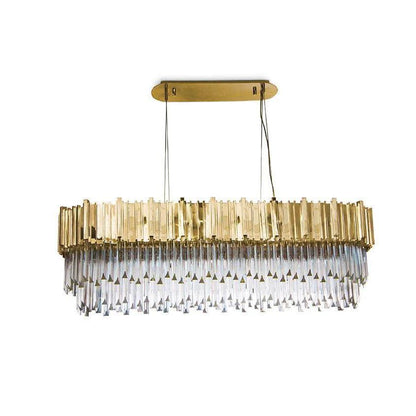 Empire Chandelier ? 35.4″ x W 11.8″ x H 11.8″ / Dia 90cm x W 30cm x H 30cm / Gold Chandelier