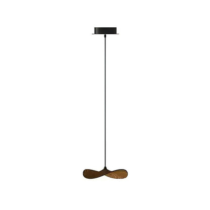 Empty Leaf Chandelier 1Head Dia 13’’ x H 3.1’’ / Walnut Color / Warm Light Chandelier
