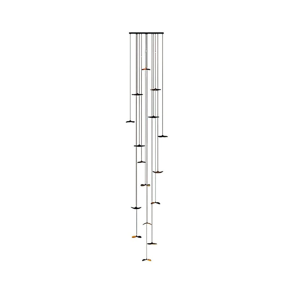 Empty Leaf Chandelier 16Heads Dia 47.2 x H 216.5’’ / Walnut Color / Warm Light Chandelier