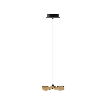 Empty Leaf Chandelier 1Head Dia 13’’ x H 3.1’’ / Wood Color / Warm Light Chandelier