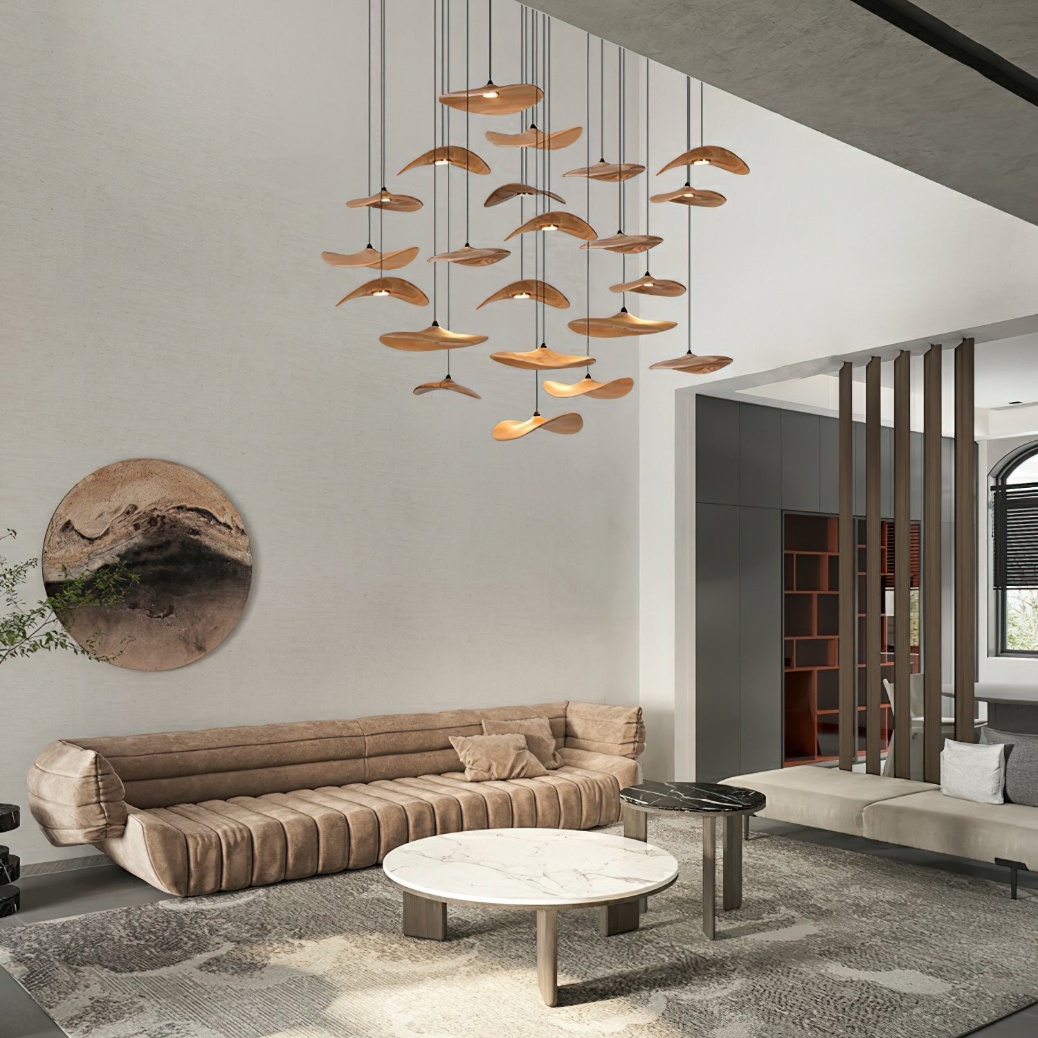 Empty Leaf Chandelier Chandelier
