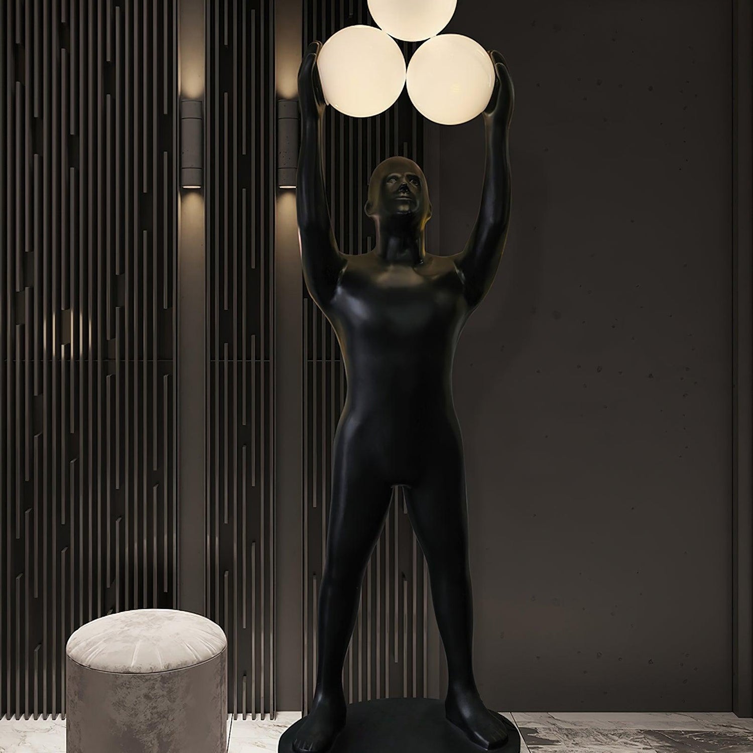 Enlightened Figure Sculptor Floor Lamp Floor lamp