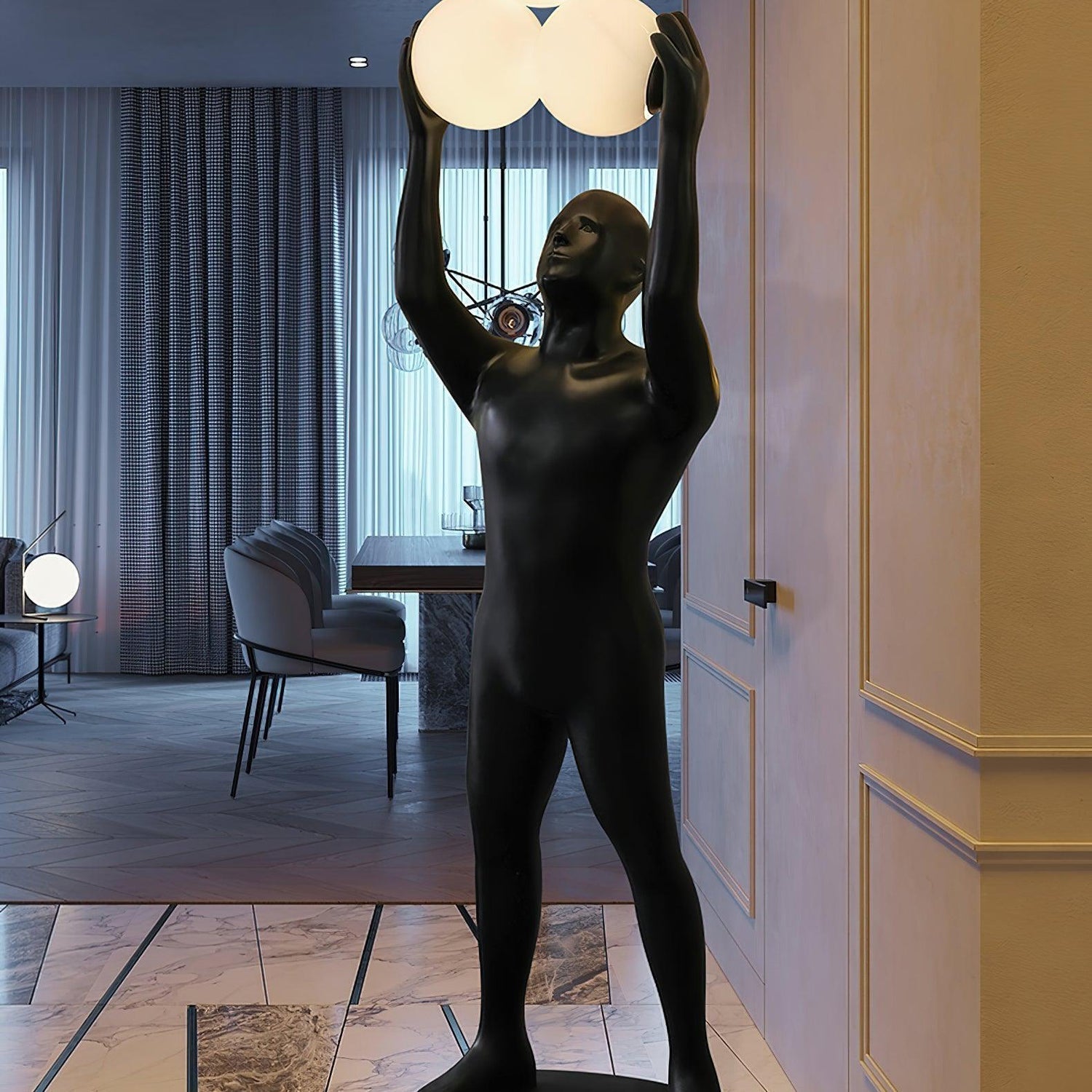 Enlightened Figure Sculptor Floor Lamp Floor lamp