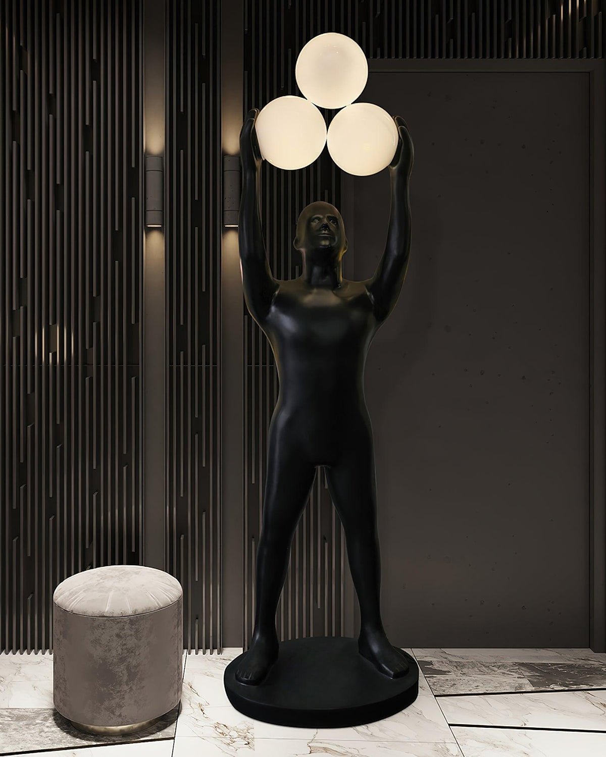 Enlightened Figure Sculptor Floor Lamp Floor lamp