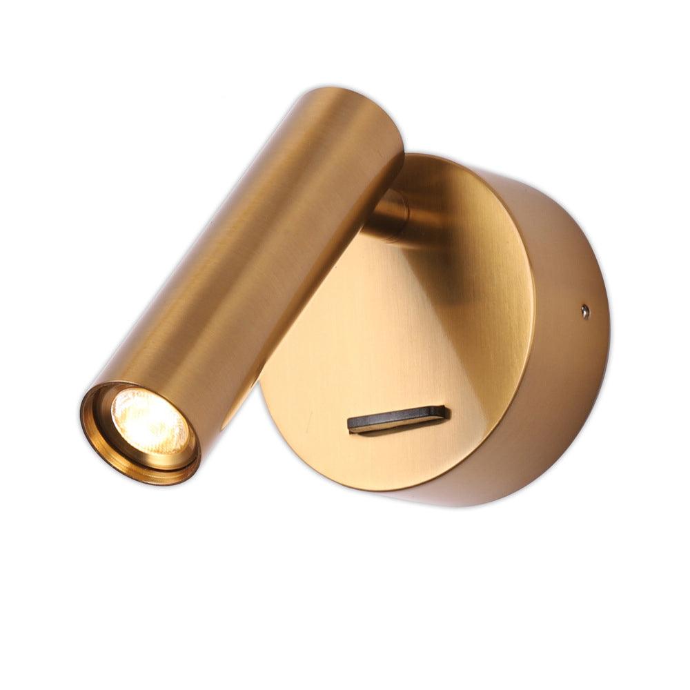 Reading LED Bedroom Wall Lamp Dia 3.1″ x H 4.3″ / Dia 8cm x H 11cm / Antique copper / Warm Light Wall lamp