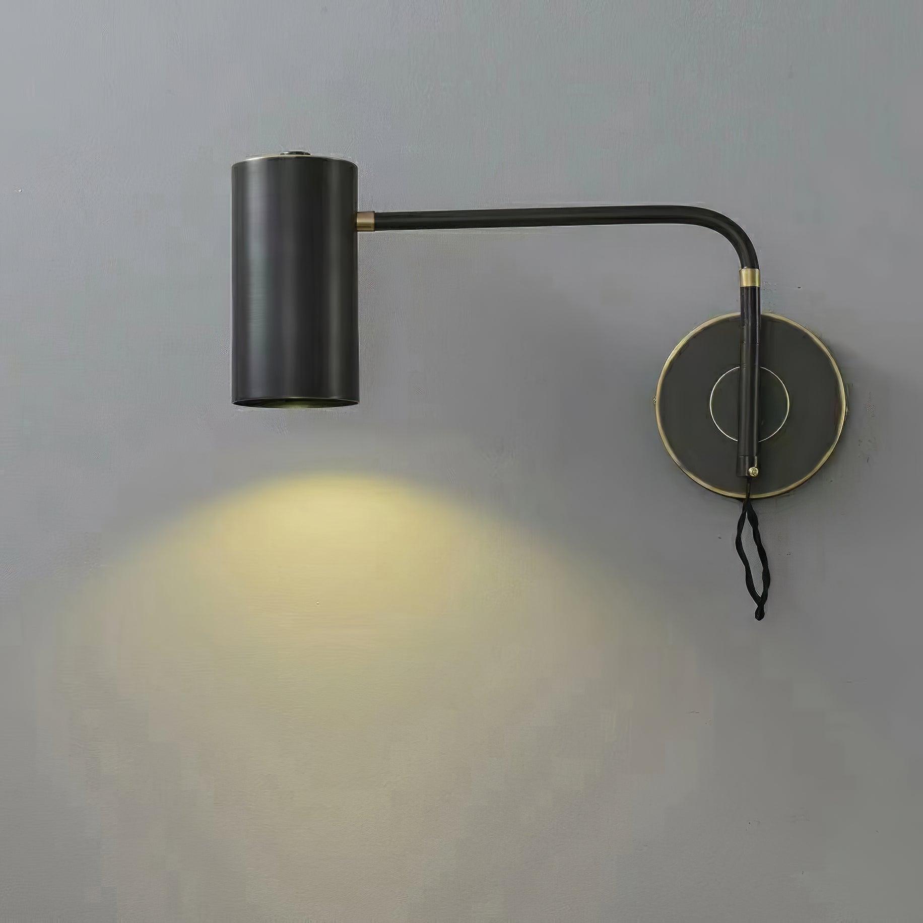 Envoy Swing Sconce Dia 14.5″ x H 14.1″ / Dia 37cm x H 36cm / black + gold Wall lamp