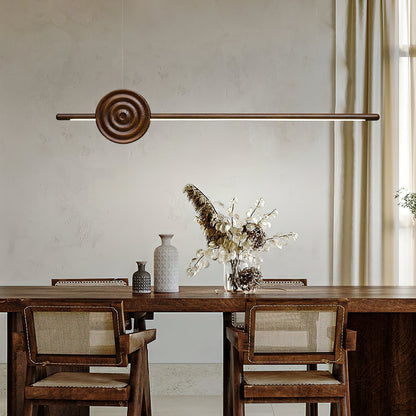 Erhu Wood Chandelier Chandelier