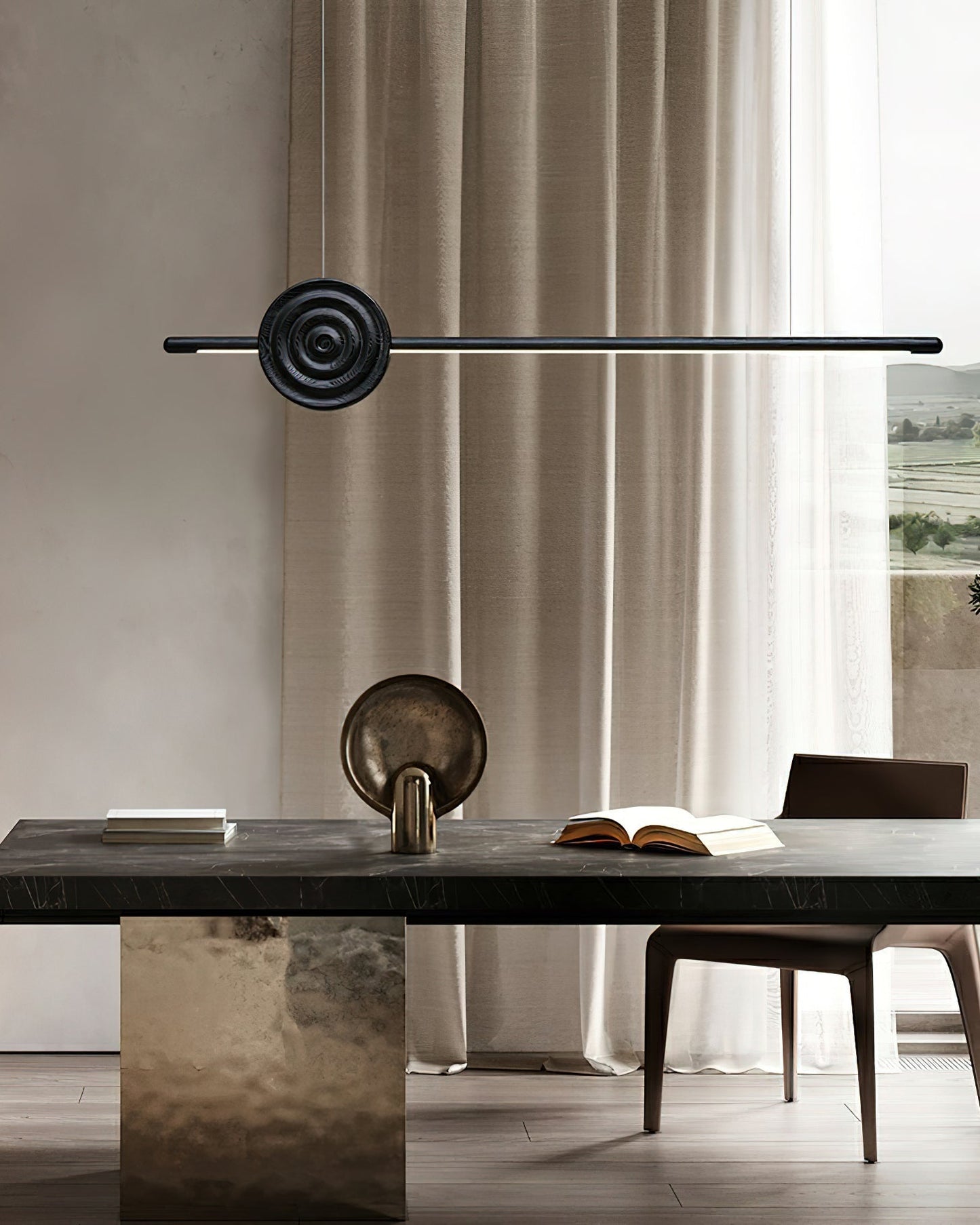Erhu Wood Chandelier Chandelier