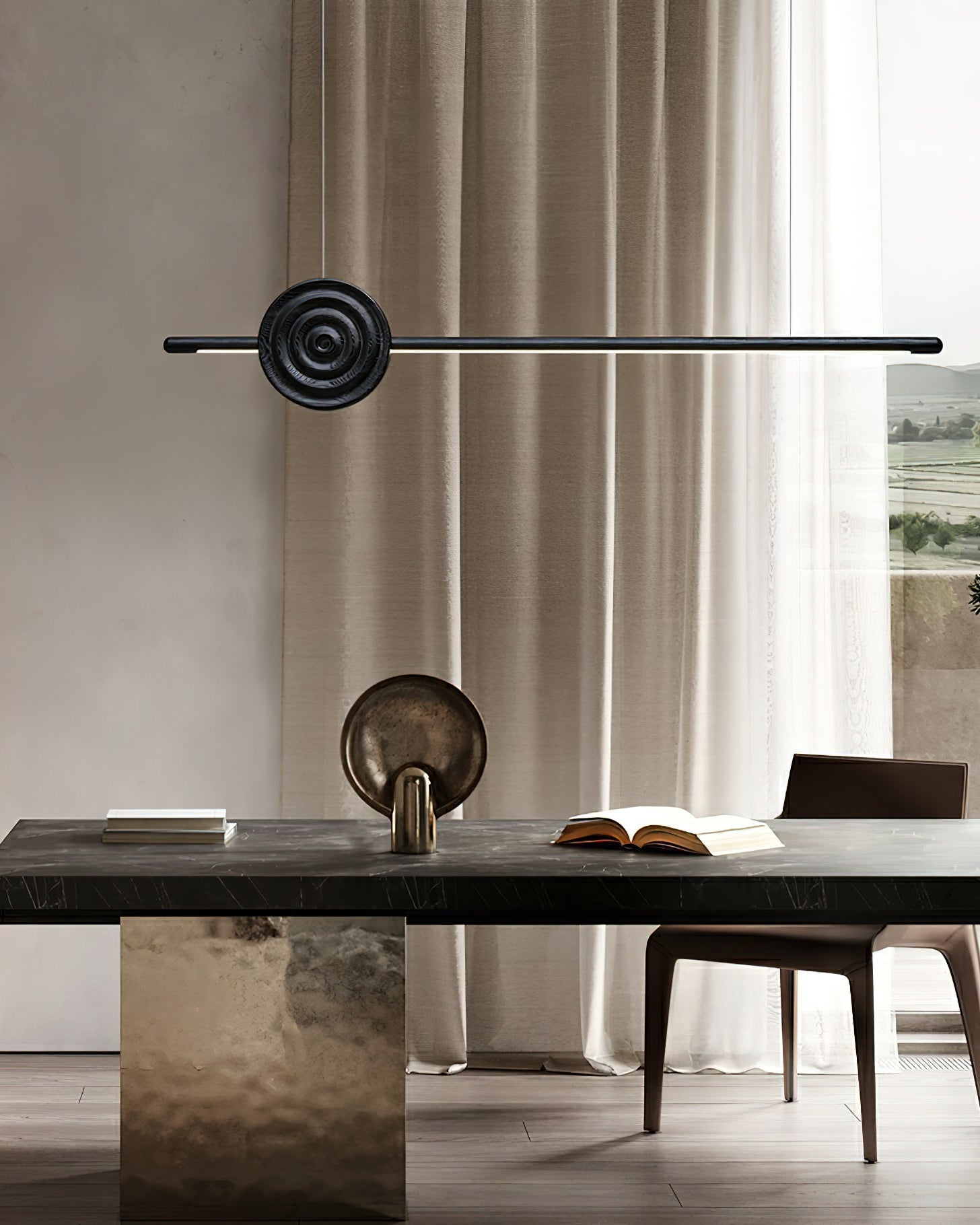 Erhu Wood Chandelier Chandelier