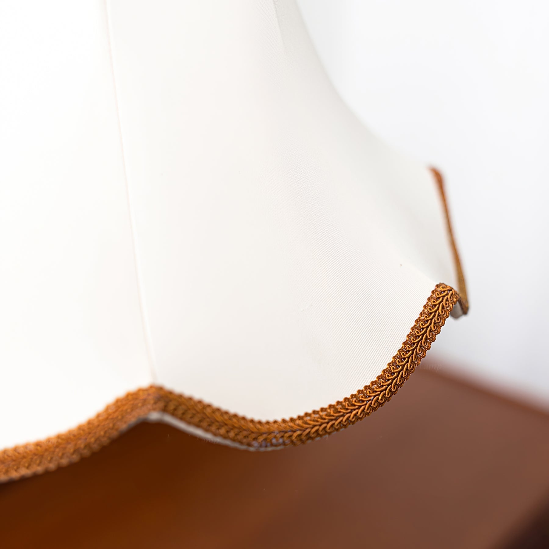 Eryn Fabric Pendant Light Dia 15.4″ x H 17.3″ / Dia 39cm x H 44cm / Dark walnut & Beige Pendant light