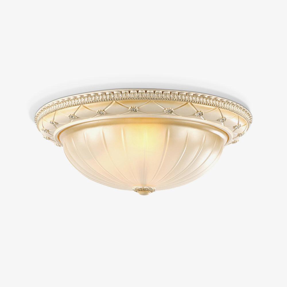 Essentials Flush Ceiling Light Dia 11.4″ x H 7.9″ / Dia 29cm x H 20cm / Beige / Warm White Ceiling lamp