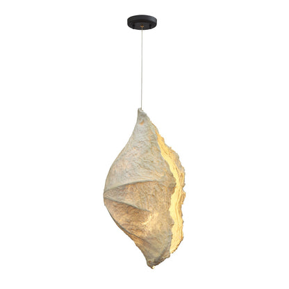 Etaias Pendant Lamp L 13.8″ x W 9.8″ x H 25.6″ / L 35cm x W 25cm x H 65cm / Beige / Warm Light Pendant light