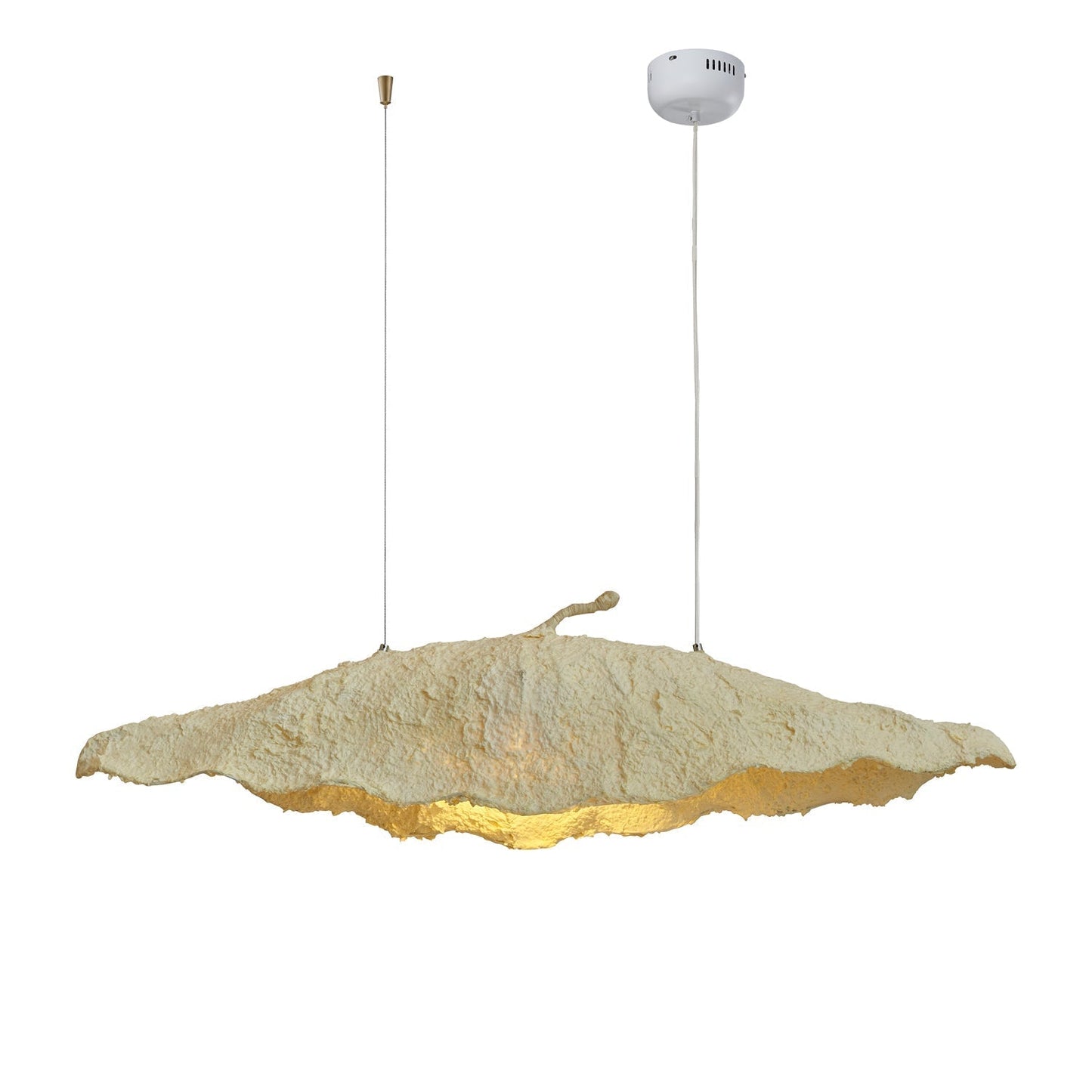 Etaias Pendant Lamp L 53.1″ x W 11.4″ x H 7.9″ / L 135cm x W 29cm x H 20cm / Beige / Warm Light Pendant light