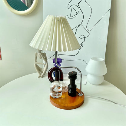 Eterna TL Table Lamp Dia 9.1″ x H 17.7″ / Dia 23cm x H 45cm / Beige / US Plug Table lamp