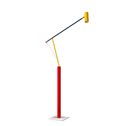 Ettorino Floor Lamp L 29.5″ x H 66.9″ / L 75cm x H 170cm / Red & Yellow & Blue / US Plug Floor lamp
