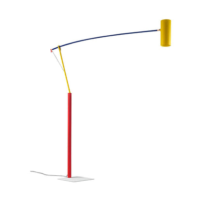 Ettorino Floor Lamp L 74″ x H 109″ / L 188cm x H 277cm / Red & Yellow & Blue / US Plug Floor lamp