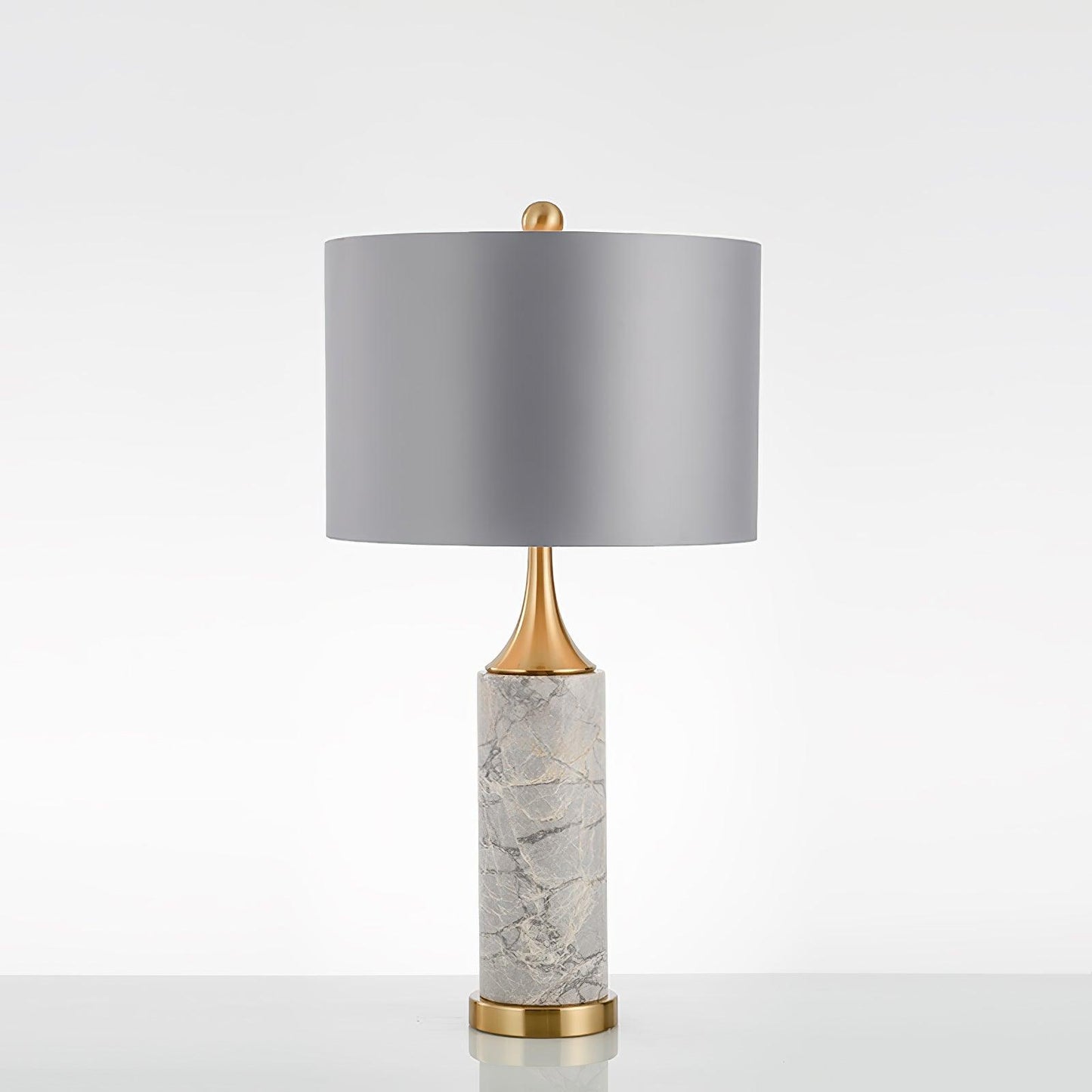 Expino Table Lamp Dia 15.7″ x H 30.3″ / Dia 40cm x H 77cm / Gold & Grey / US plug Table lamp