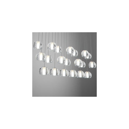 Beluga Multispot 20-Light Rectangular Pendant