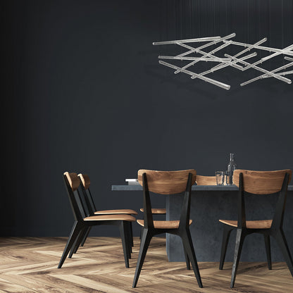 Elevate LED Rectangular Multi Light Pendant
