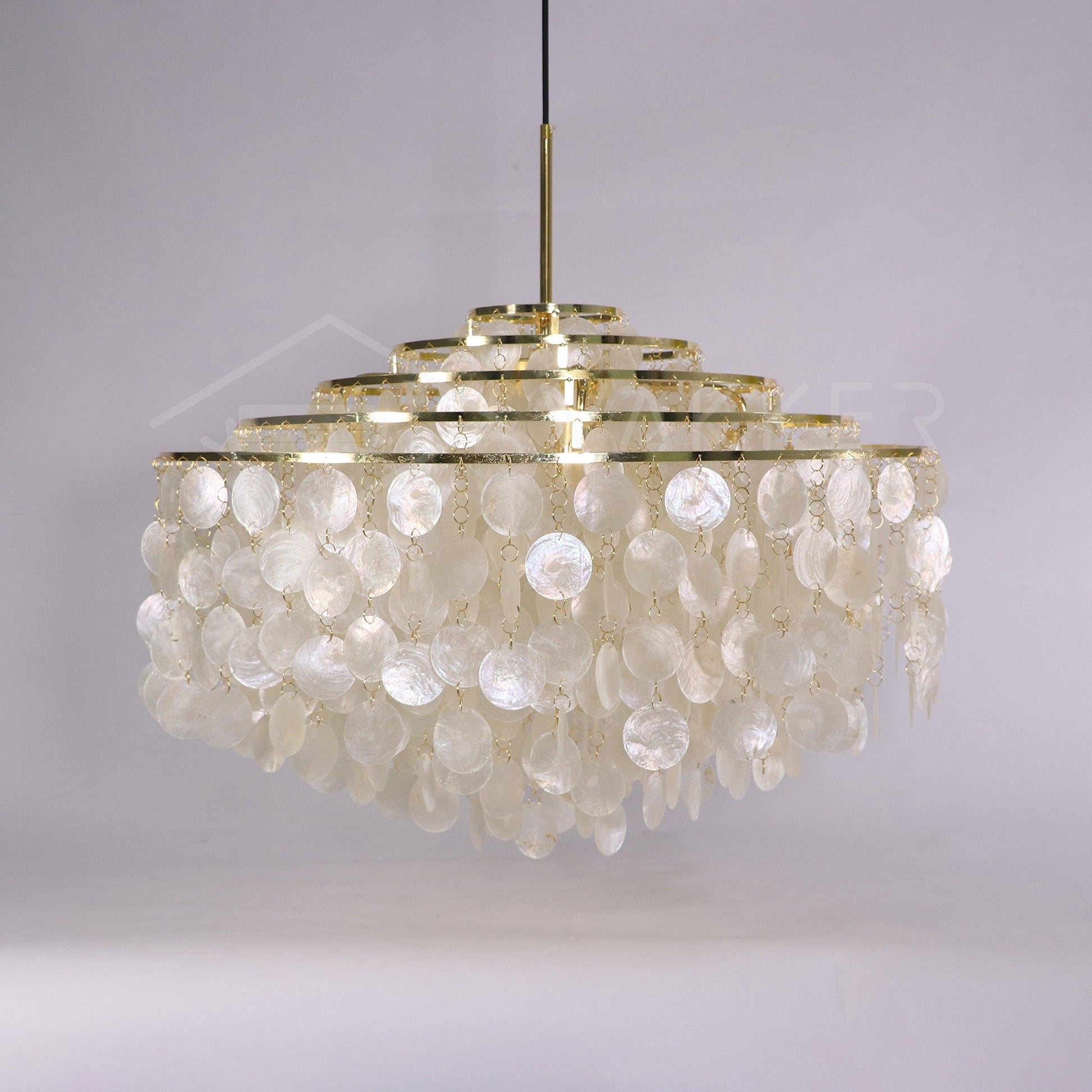 Round Shell Chandelier Chandelier