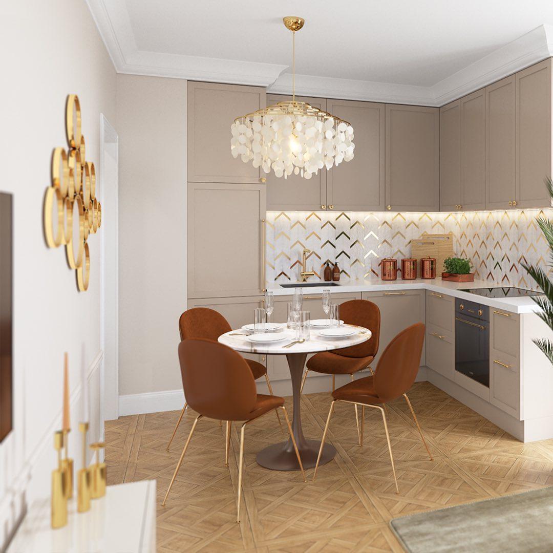 Round Shell Chandelier Chandelier