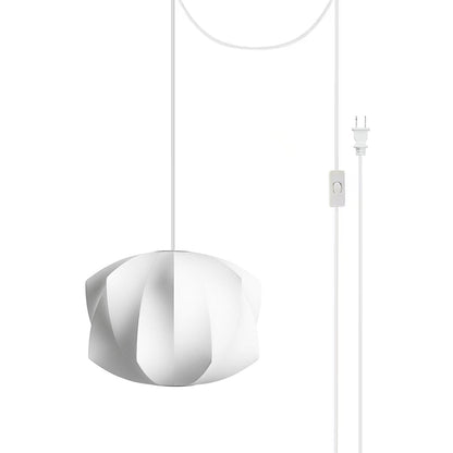 Bubble Swag Lights Model F ? 17.7″ x H 14.6″ / Dia 45cm x H 37cm (2 hooks) / White / US plug Pendant light