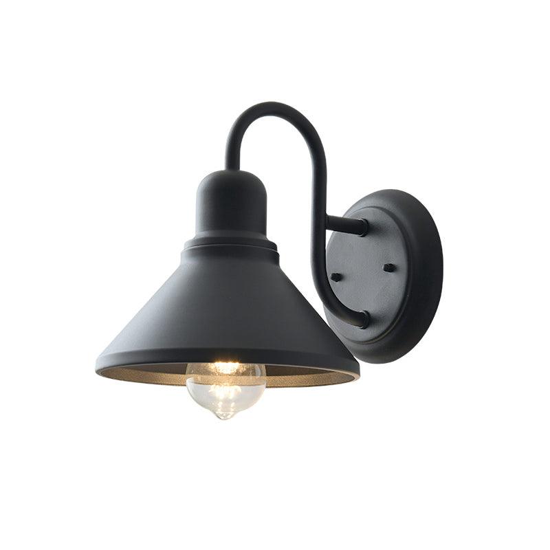 Fable Outdoor Wall Lamp Dia 8.3″ x W 9.8″ x H 9.4″ / Dia 21cm x W 25cm x H 24cm / Black Outdoor Lighting