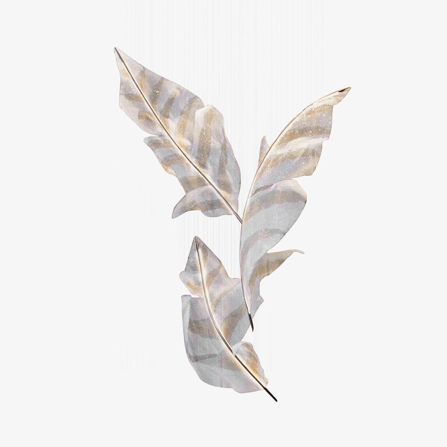 Falling Leaves Glass Chandelier H 23.6″ x W 9.4″ (Single leaf) / Warm Light Chandelier