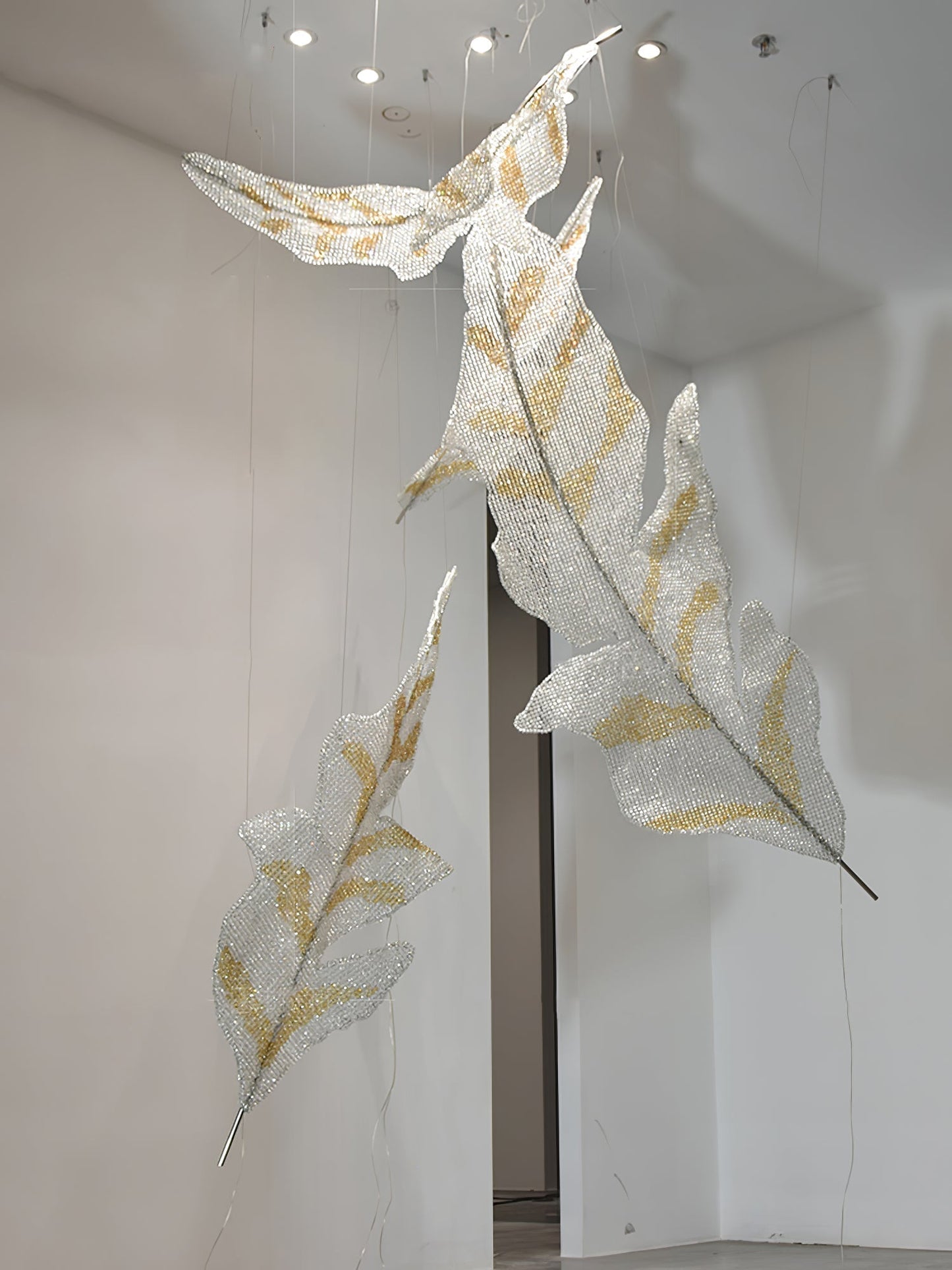 Falling Leaves Glass Chandelier Chandelier
