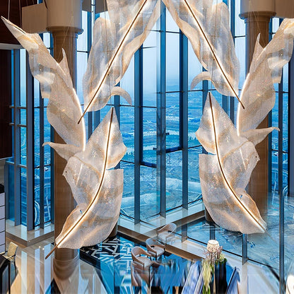 Falling Leaves Glass Chandelier Chandelier