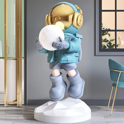 Fantasy Astronaut Built-in Battery Floor Light ? 15.7″ x H 31.4″/ Dia 40cm x H 80cm / Blue Floor lamp