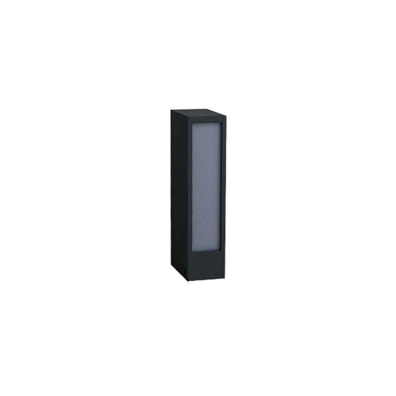 Faro Outdoor Post Lamp L 2.4″ x W 3.7″ x H 9.8″ / L 6cm x W 9.5cm x H 25cm / Black & White / Warm Light Floor lamp