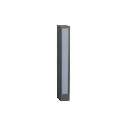Faro Outdoor Post Lamp L 2.4″ x W 3.7″ x H 23.6″ / L 6cm x W 9.5cm x H 60cm / Grey & White / Warm Light Floor lamp