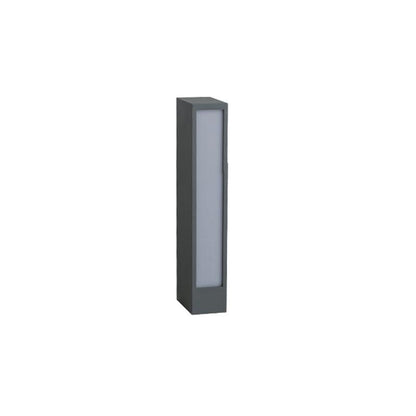 Faro Outdoor Post Lamp L 2.4″ x W 3.7″ x H 15.7″ / L 6cm x W 9.5cm x H 40cm / Grey & White / Warm Light Floor lamp