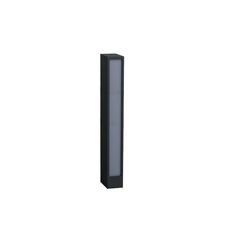 Faro Outdoor Post Lamp L 2.4″ x W 3.7″ x H 23.6″ / L 6cm x W 9.5cm x H 60cm / Black & White / Warm Light Floor lamp
