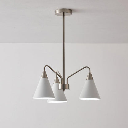 Fashion Cono Chandelier 3 heads ? 20.9″ x H 11.8″ / Dia 53cm x H 30cm / Sand Nickel Color Chandelier