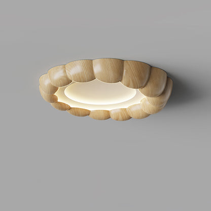Faux Wood Ripple Ceiling Lamp Ceiling lamp