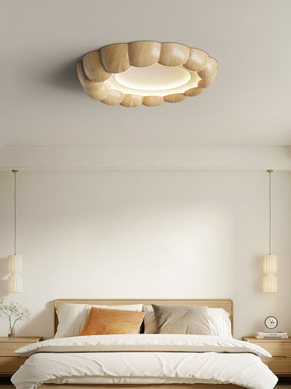 Faux Wood Ripple Ceiling Lamp Ceiling lamp