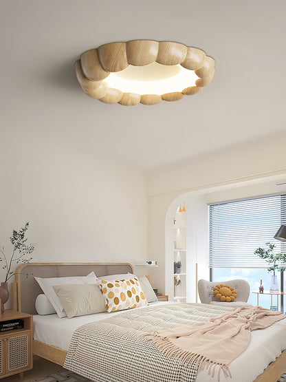 Faux Wood Ripple Ceiling Lamp Ceiling lamp