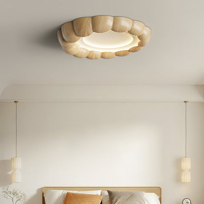 Faux Wood Ripple Ceiling Lamp Ceiling lamp
