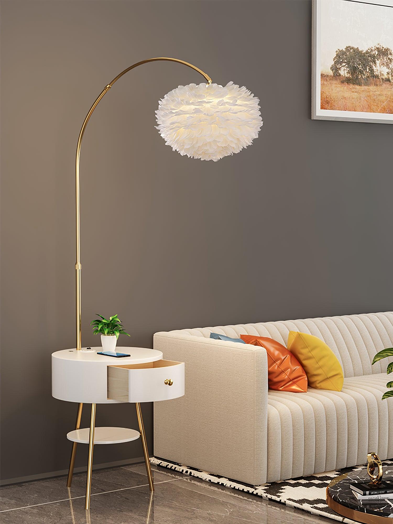 Feather Drawer Floor Lamp Floor lamp