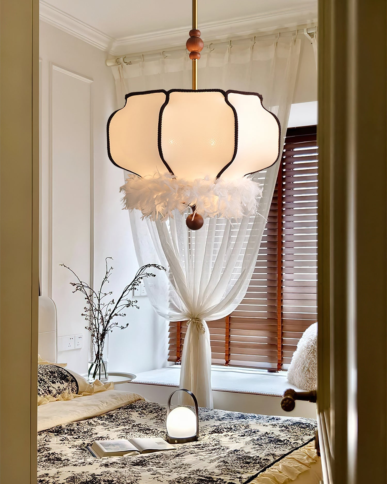 Feathered Lantern Pendant Light Pendant light