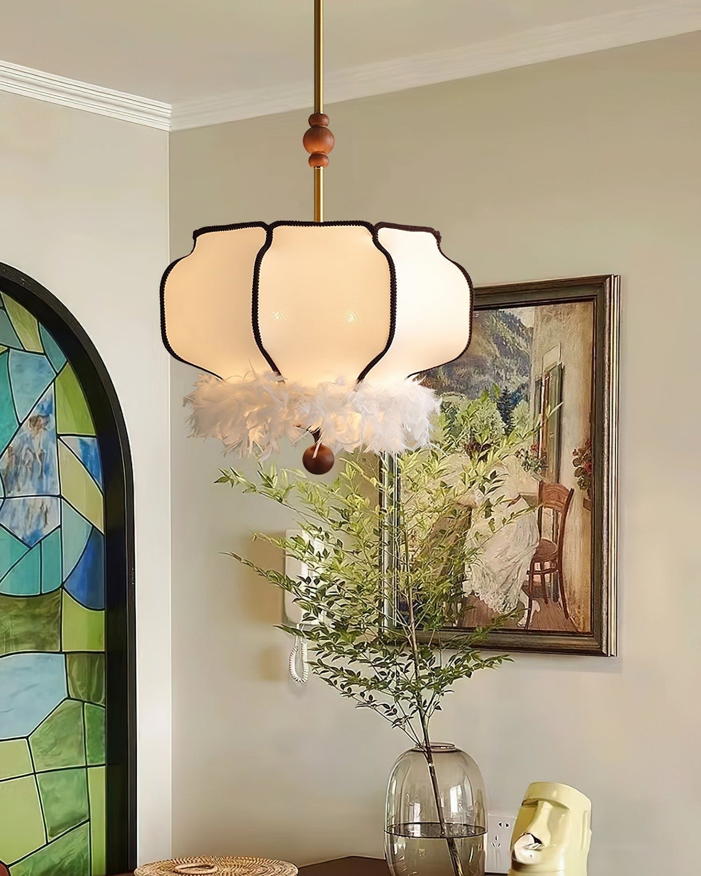 Feathered Lantern Pendant Light Pendant light